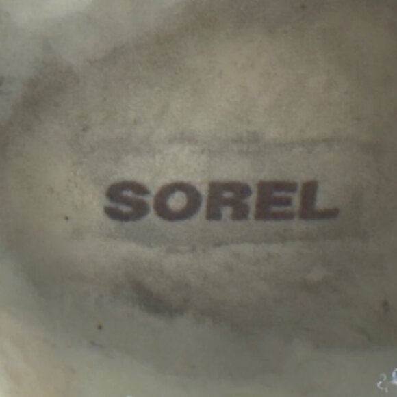 SOREL Women's Suede Ankle Booties Faux Shearling Lining Size 8.5 US EU 39.5 - Picture 9 of 11